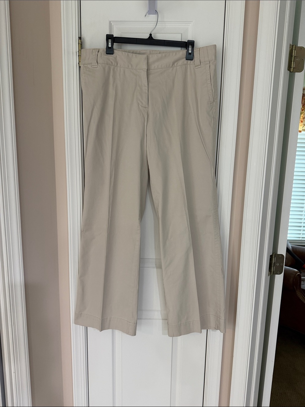 J Jill Classic Wide-Leg Women’s Pants in Light Beige; Size 16